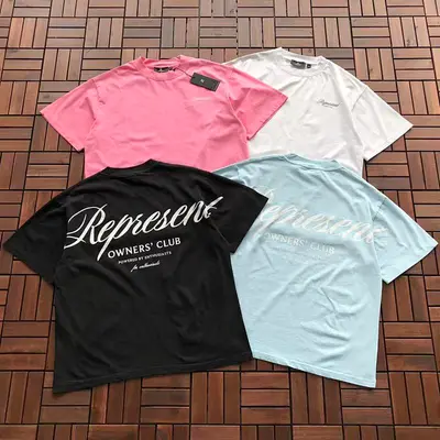 ￥~115 REPRESENT T-SHIRT 66030414 (im 176CM 58KG iwear size M in the photo)