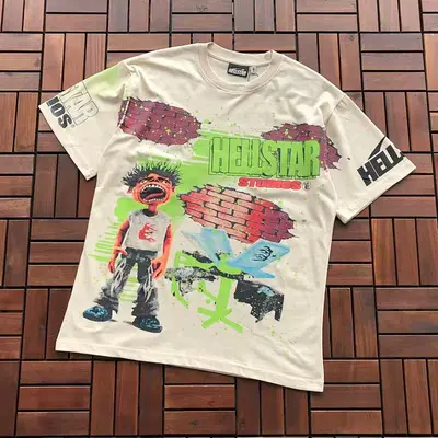 ￥~109 HELLSTAR T-SHIRT 66030413 (im 176CM 58KG iwear size M in the photo)