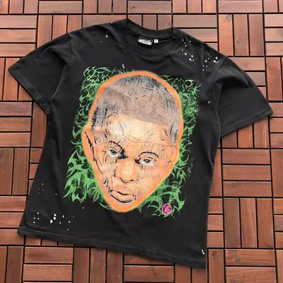 ¥~109 HELLSTAR T-SHIRT 66030420 (im 176CM 58KG iwear size M in the photo)