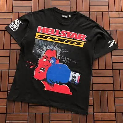 ¥~109 HELLSTAR T-SHIRT 66030416 (im 176CM 58KG iwear size M in the photo)