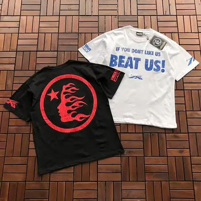 ¥~109 HELLSTAR T-SHIRT 66030410 (im 176CM 58KG iwear size M in the photo)