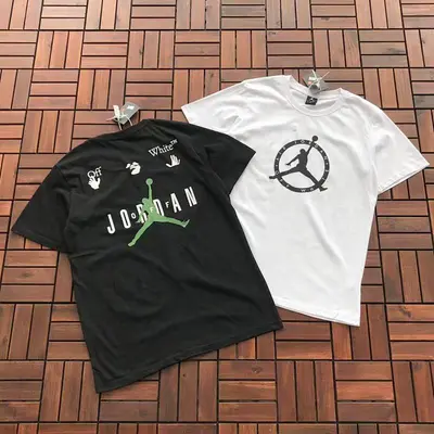¥~69 AIR J🔥RD🔥N & O🔥🔥-W🔥🔥TE T-SHIRT 77030526 (im 185CM 70KG iwear size M in the photo)