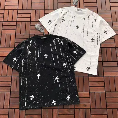 ￥~119 CH🔥OM🔥 HE🔥RTS T-SHIRT 55030626 (im 185CM 80KG iwear size L in the photo)