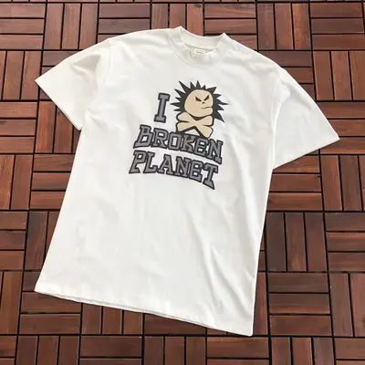 ￥~79 BROKEN PLANET T-SHIRT 77030720 (im 185CM 70KG iwear size M in the photo)