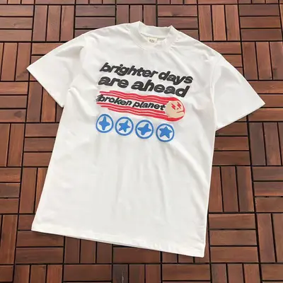 ￥~79 BROKEN PLANET T-SHIRT 77030719 (im 185CM 70KG iwear size M in the photo)