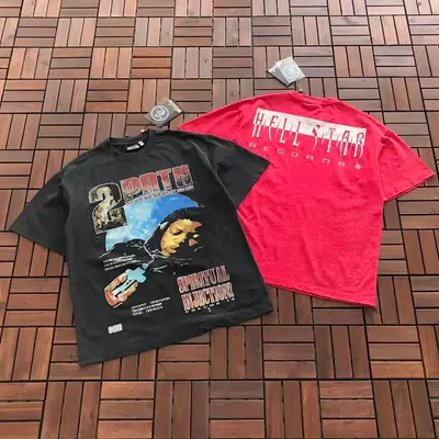 ¥~86 HELLSTAR T-SHIRT 77031720 (im 185CM 80KG iwear size M in the photo)