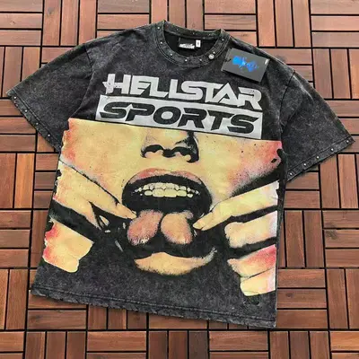¥~95 HELLSTAR T-SHIRT 77031761 (im 185CM 80KG iwear size XL in the photo)