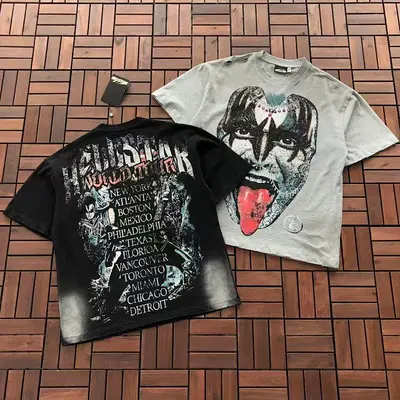 ¥~95 HELLSTAR T-SHIRT 77031747 (im 185CM 80KG iwear size M in the photo)