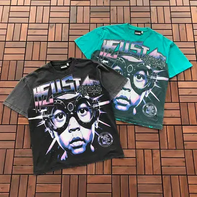 ¥~89 HELLSTAR T-SHIRT 77031729 (im 185CM 80KG iwear size M in the photo)