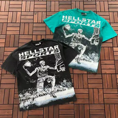 ¥~89 HELLSTAR T-SHIRT 77031717 (im 185CM 80KG iwear size M in the photo)