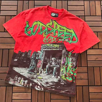 ¥~89 GODSPEED T-SHIRT 77031767 (im 185CM 80KG iwear size M in the photo)