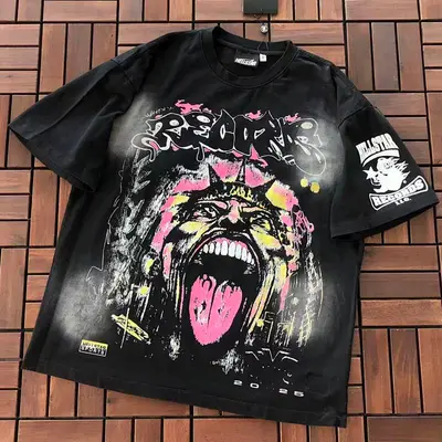 ¥~89 HELLSTAR T-SHIRT 77031752 (im 185CM 80KG iwear size M in the photo)
