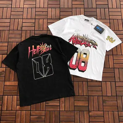 ¥~79 HELLSTAR T-SHIRT 77031724 (im 185CM 80KG iwear size L in the photo)