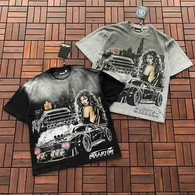￥~85 HELLSTAR T-SHIRT 77031718 (im 185CM 80KG iwear size M in the photo)