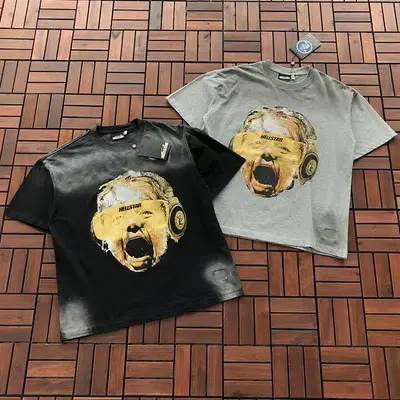 ￥~89 HELLSTAR T-SHIRT 77031721 (im 185CM 80KG iwear size L in the photo)