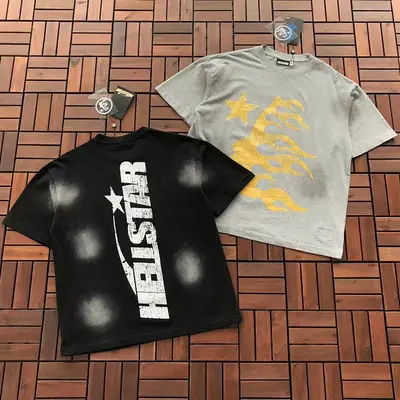 ￥~86 HELLSTAR T-SHIRT 77031719 (im 185CM 80KG iwear size M in the photo)