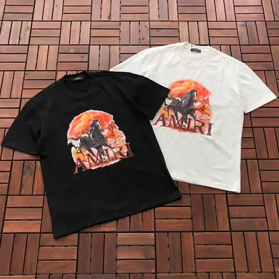￥~85 AMIRI T-SHIRT 77031696 (im 176CM 58KG iwear size M in the photo)