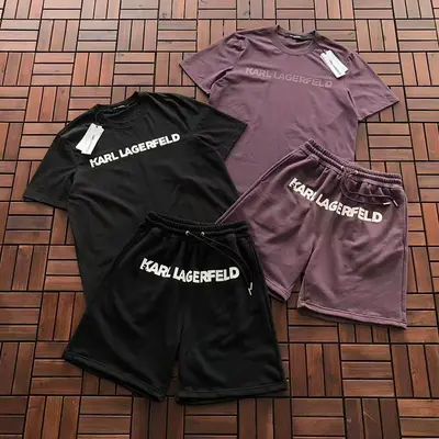 TOP￥~135 PANTS￥~169 KARL LAGERFELD T-SHIRT SHORTS 55031762 (im 176CM 58KG iwear size L in the photo)