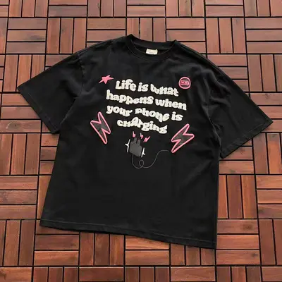 ￥~95 BROKEN PLANET T-SHIRT 55031728 (im 176CM 58KG iwear size S in the photo)