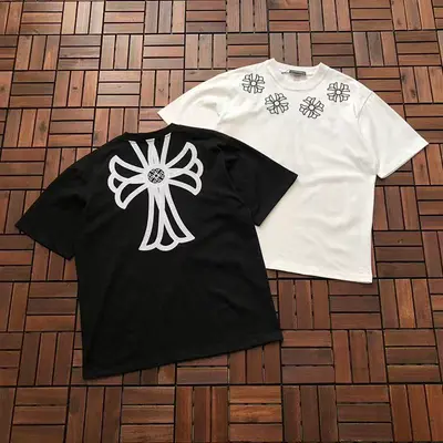 ￥~139 CH🔥OM🔥 HE🔥RTS T-SHIRT 77032211 (im 176CM 58KG iwear size M in the photo)