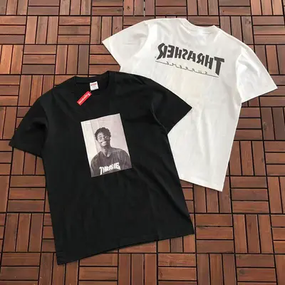 ￥~109 S🔥P🔥E🔥E & THRASHER & DUCATI T-SHIRT 77032417 (im 180CM 68KG iwear size M in the photo)