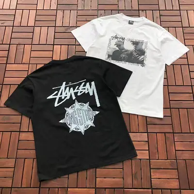 ￥125 ST🔥S🔥Y & GANG STARR T-SHIRT 88032519 (im 176CM 58KG iwear size M in the photo)