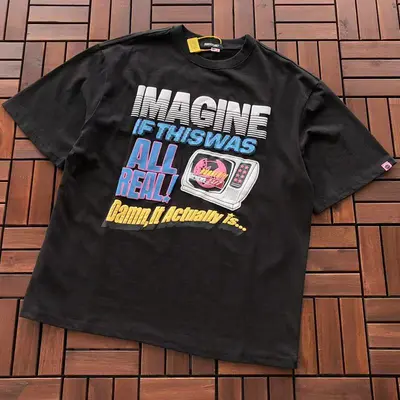 ￥~99 BROKEN PLANET T-SHIRT 55032536 (im 176CM 58KG iwear size S in the photo)