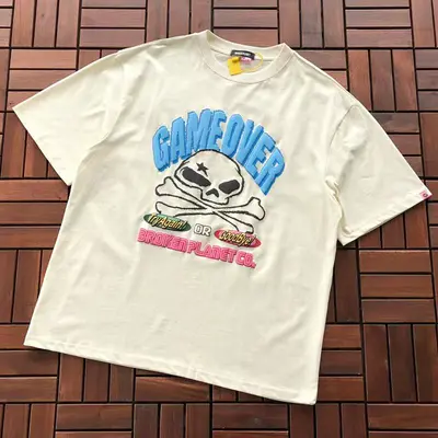 ￥~99 BROKEN PLANET T-SHIRT 55032535 (im 176CM 58KG iwear size S in the photo)