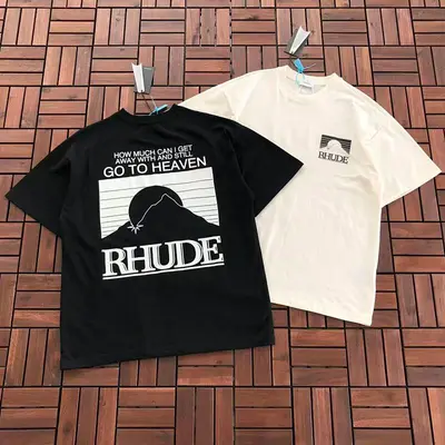 ￥~119 R🔥U🔥E T-SHIRT 55040125 (im 185CM 80KG iwear size M in the photo)