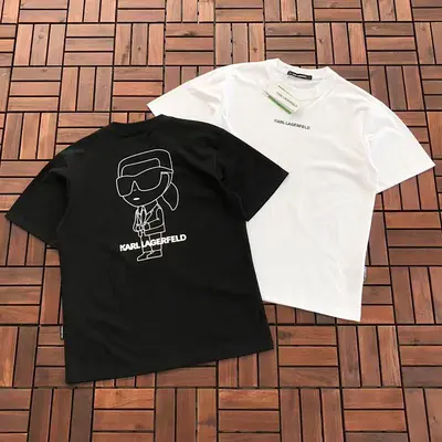 ￥~135 KARL LAGERFELD T-SHIRT 55040123 (im 185CM 80KG iwear size S in the photo)