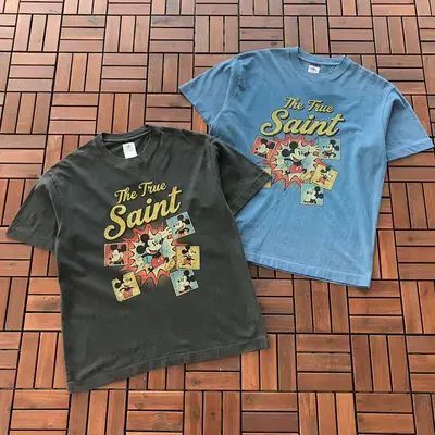 ￥~99 SAINT MICHAEL & DISNEY T-SHIRT 77040108 (im 185CM 80KG iwear size M in the photo)