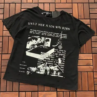 ￥~95 E.R.D T-SHIRT 77040228 (im 185CM 80KG iwear size M in the photo)