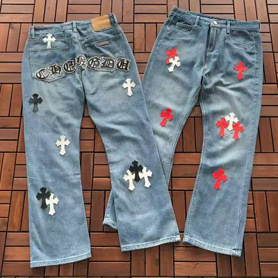 ￥~139 CH🔥OM🔥 HE🔥RTS JEANS 77040304 (im 176CM 58KG iwear size L in the photo)