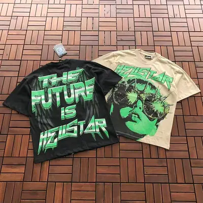 ￥~79 HELLSTAR T-SHIRT 77040594 (im 176CM 58KG iwear size M in the photo)