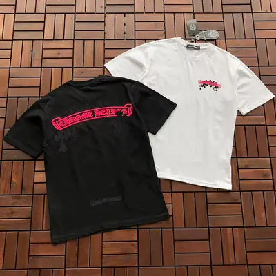 ￥~129 CH🔥OM🔥 HE🔥RTS T-SHIRT 55040520 (im 185CM 80KG iwear size S in the photo)