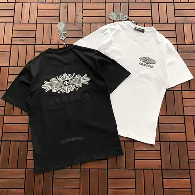 ￥~125 CH🔥OM🔥 HE🔥RTS T-SHIRT 55040502 (im 185CM 80KG iwear size S in the photo)