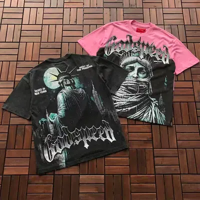 ¥~86 GODSPEED T-SHIRT 77040636 (im 176CM 58KG iwear size M in the photo)