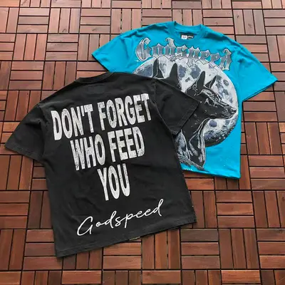 ¥~89 GODSPEED T-SHIRT 77040650 (im 176CM 58KG iwear size M in the photo)