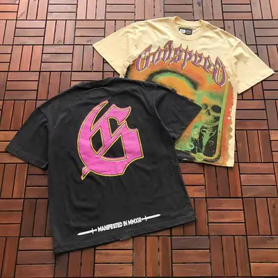 BLACK¥~ 89 APRICOT¥~ 85 GODSPEED T-SHIRT 77040649 (im 176CM 58KG iwear size M in the photo)