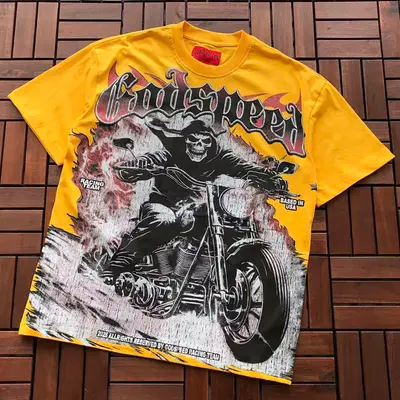 ¥~85 GODSPEED T-SHIRT 77040701 (im 176CM 58KG iwear size M in the photo)