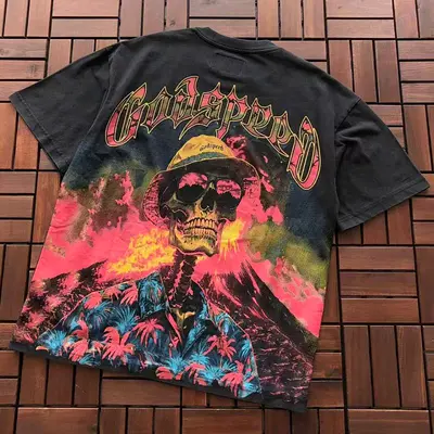 ￥~89 GODSPEED T-SHIRT 77040699 (im 176CM 58KG iwear size M in the photo)