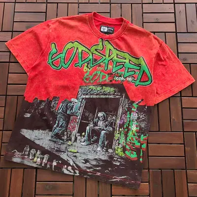 ￥~89 GODSPEED T-SHIRT 77040675 (im 176CM 58KG iwear size M in the photo)