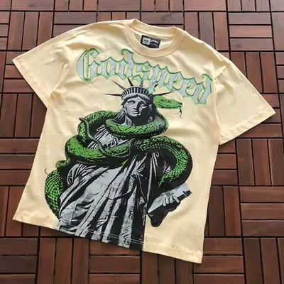 ￥~85 GODSPEED T-SHIRT 77040674 (im 176CM 58KG iwear size M in the photo)