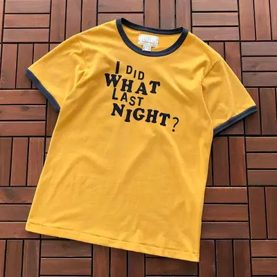 ¥~95 ERL T-SHIRT 77040666 (im 176CM 58KG iwear size M in the photo)