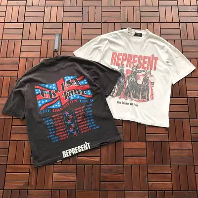 ¥~109 REPRESENT T-SHIRT 77040624 (im 176CM 58KG iwear size M in the photo)