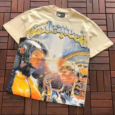 ¥~85 GODSPEED T-SHIRT 77040671 (im 176CM 58KG iwear size M in the photo)