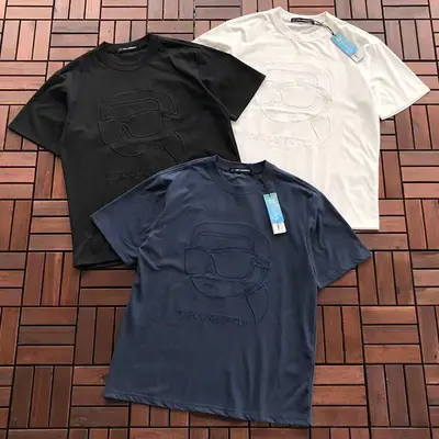 ¥~135 KARL LAGERFELD T-SHIRT 55040715 (im 185CM 80KG iwear size M in the photo)