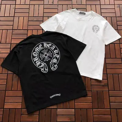 ￥~85 CH🔥OM🔥 HE🔥RTS T-SHIRT 77040838 (im 176CM 58KG iwear size M in the photo)