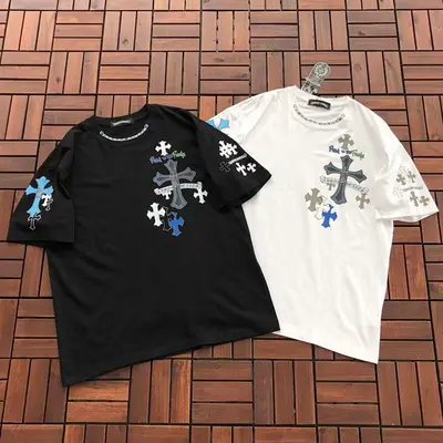 ￥~85 CH🔥OM🔥 HE🔥RTS T-SHIRT 77040845 (im 176CM 58KG iwear size M in the photo)