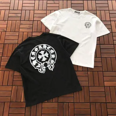 ￥~85 CH🔥OM🔥 HE🔥RTS T-SHIRT 77040830 (im 176CM 58KG iwear size M in the photo)